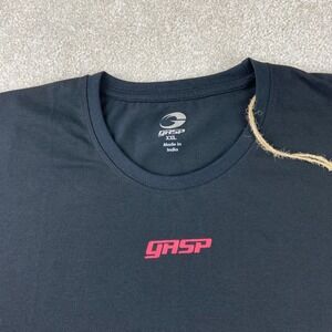 NWT Gasp Standard Tee Mens XXL Black Red Logo Short Sleeve Athletic Shirt